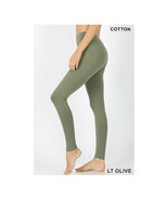 Interloper  Cotton Leggings Premium   Full Ankle Length Yoga Pants High ... - $23.90