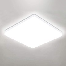 25W 5000K LED Flush Mount Ceiling Light Fixture Ultra Slim 12inch Waterp... - £55.20 GBP