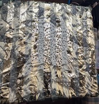 Vintage Tiger Animal Print Women’s Square Silk Scarf 39” - $19.79