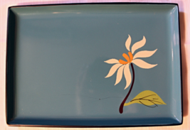 Vintage Davar Made In Japan Lacquer Ware Small Candy Or Serving Tray Floral Art - £4.77 GBP