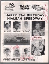 Hialeah Speedway Auto Race Program 33rd Anniversary 1987-autographed-cover-VG - £214.53 GBP