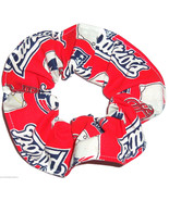 New England Patriots Red Fabric Hair Scrunchie Scrunchies by Sherry NFL ... - £5.47 GBP