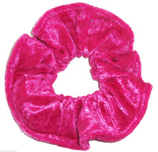 Hot Pink Panne Velvet Hair Scrunchie Scrunchies by Sherry Ponytail Holde... - $6.99