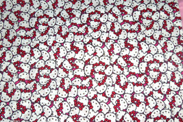 Hello Kitty Faces Packed  Fabric Hair Scrunchie Scrunchies by Sherry - $6.99