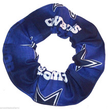 Dallas Cowboys Navy Blue Glow Fabric Hair Scrunchie Scrunchies by Sherry NFL - £5.58 GBP