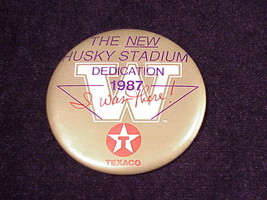 1987 Husky Stadium Dedication University of Washington Pinback Button Pi... - £4.75 GBP