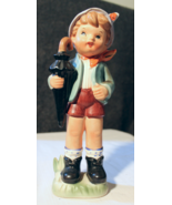 Vintage Dee Bee 9&quot; Imitation Hummel Figure Made In Japan Boy With Umbrella - $10.84 CAD