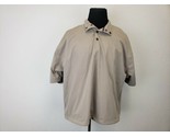 PING Collection Mens Golf Polo Shirt Size L Beige Lined QD7 - £11.98 GBP