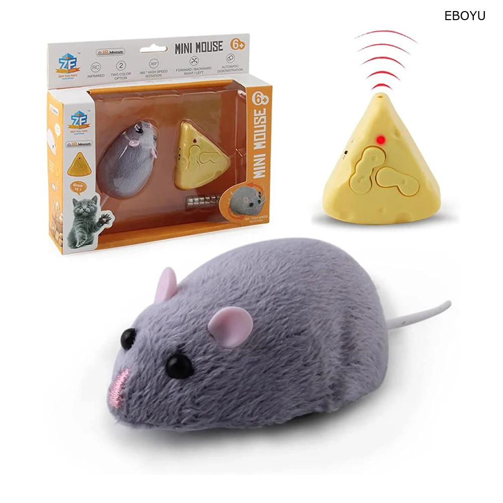 EBOYU Mini Sized RC Mice IR Remote Control Rat Mouse Animal Prank Joke Scary - £20.28 GBP