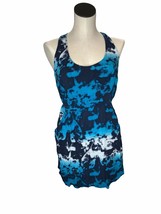 Hang Ten Cover Up Shirt Juniors Large Blue Chic Long in Back Sleeveless Top - $15.80