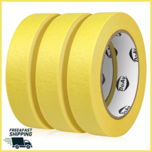 3 Rolls Yellow Painters Tape Masking Tape Adhesive For Label Art Car 270... - $211.90 MXN