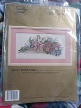 French Floral Basket Counted Cross Stitch Kit by Candamar Designs 50425 ... - $5.89