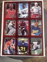 Michael Jordan 1992 Legends Sports Memorabilia Card # 48 Uncut Sheet - £29.88 GBP