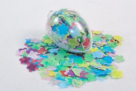 Bath Soap Confetti In Egg-Shaped Ornament ~ Floral Scent, Star0 Flakes - £7.79 GBP