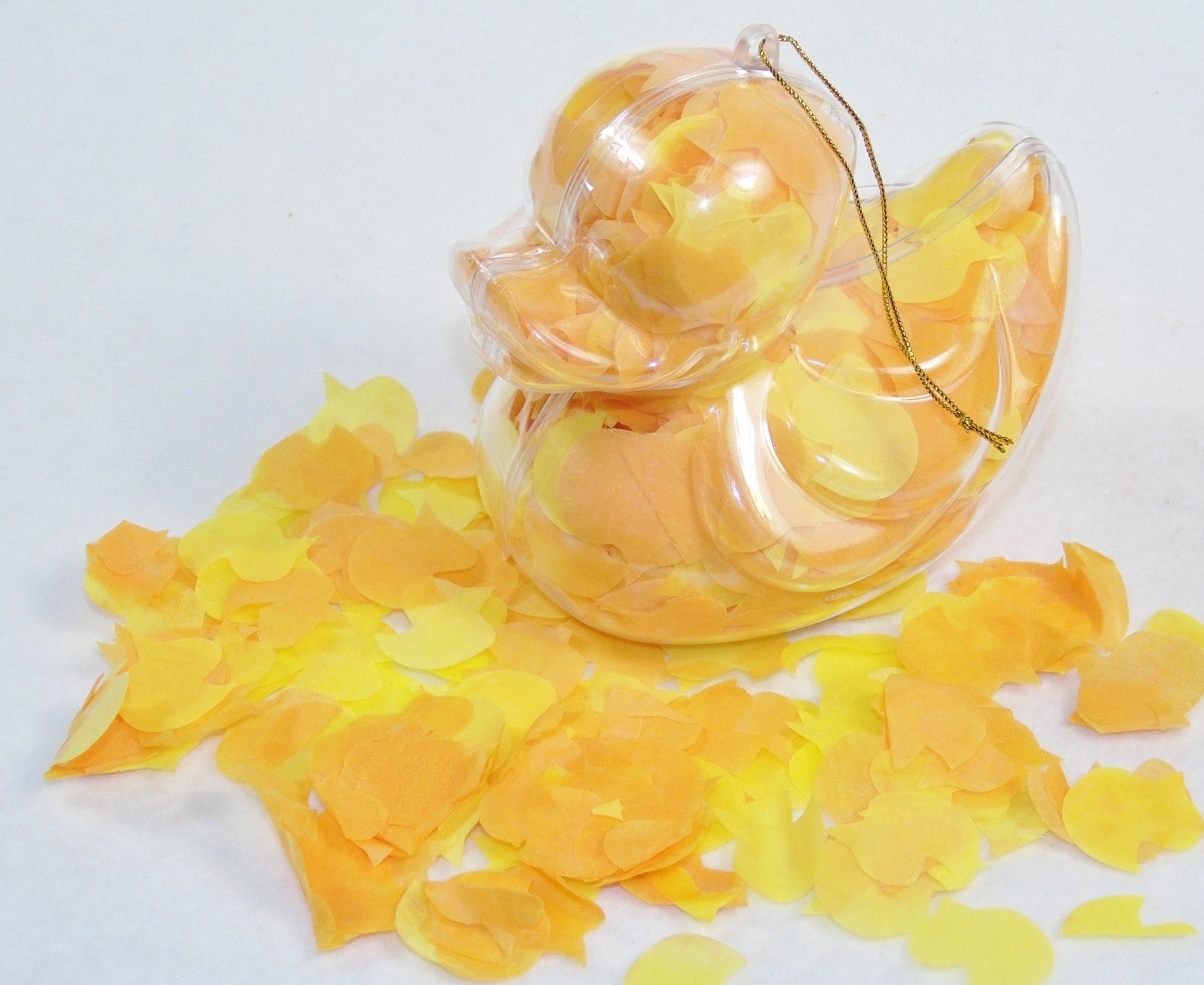 Bath Confetti In Duck-Shaped Acetate Ornament ~ Flower Scent, Duck-Shaped Flakes - $9.75