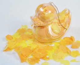 Bath Confetti In Duck-Shaped Acetate Ornament ~ Flower Scent, Duck-Shaped Flakes - £7.70 GBP