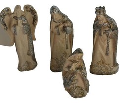 Joseph Studio Modern Nativity Scene Mary Angel Wise Man Ivory Stone Silv... - $31.93