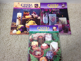 LOT of 3 Vintage 1994-96 CANDLE MAGIC Candle Making Project Booklets Free Ship - $8.61