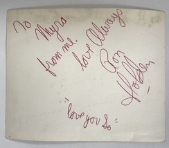 Ron Holden (d. 1997) Signed Autographed Vintage 5x6 Photo - £19.91 GBP