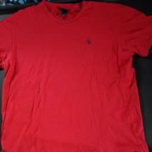 Vintage Late 90&#39;s early Y2K Polo Ralph Lauren Shirt Large Red Single Sti... - £16.33 GBP