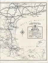 Rand McNally 1937 Road Map of Mexico for Spanish in One Lesson - £14.09 GBP