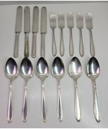 VTG Oneida Community Puritan Plate Silver Flatware Lot Fork Spoon Knife ... - £30.36 GBP
