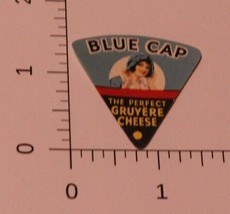 Vintage Blue Cap Perfect Gruyere Cheese label England - £3.78 GBP