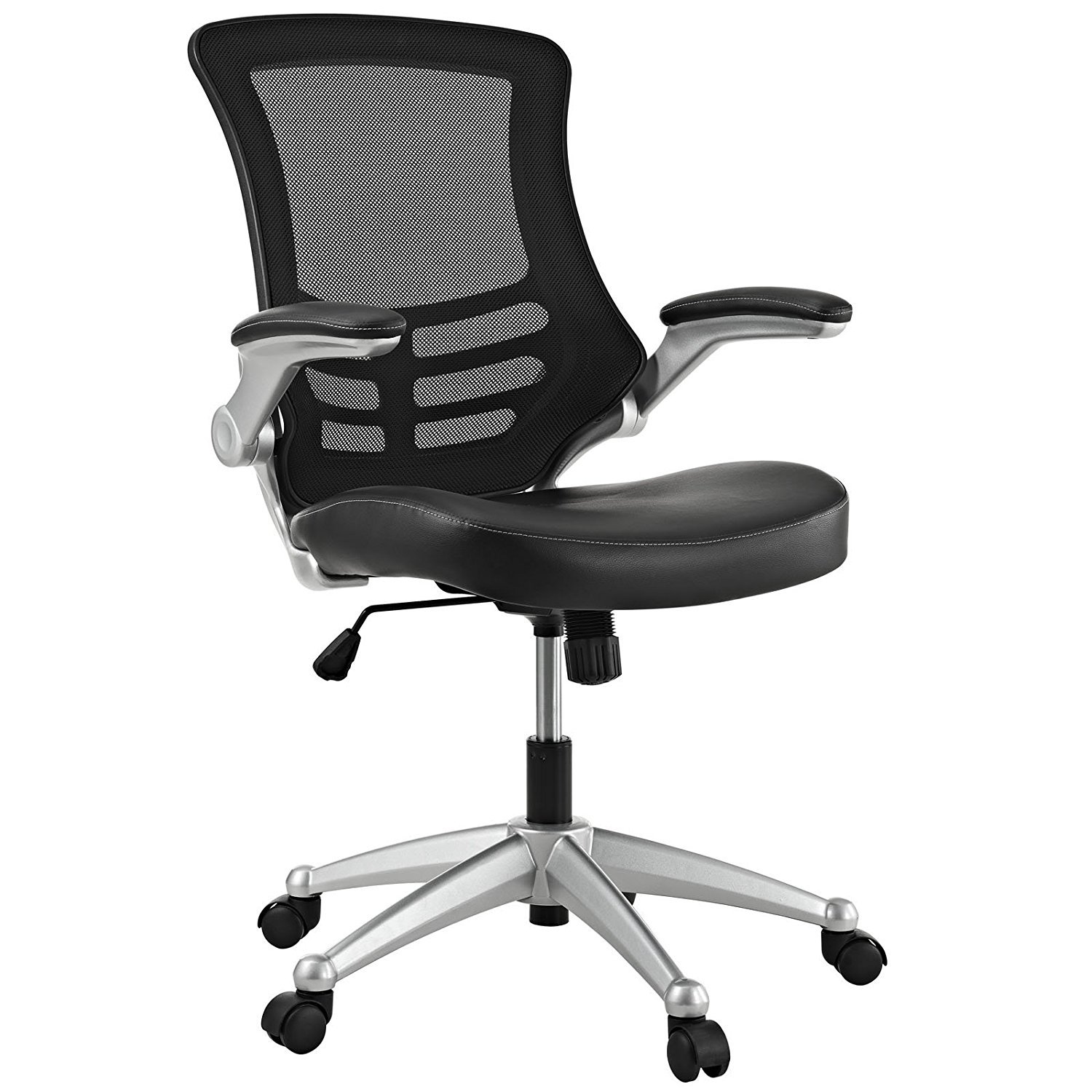 Modway Attainment Mesh Back And Black Vinyl Seat Modern Office Chair  - $195.85