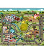 36&quot; X 44&quot; Panel Let&#39;s Go! Digital Play Mat Train Cotton Fabric PanelD456.28 - $329.17 MXN