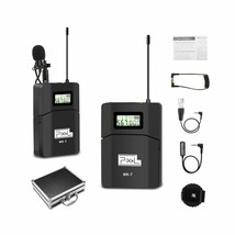 Pixel 6 MK-7 Channels UHF Wireless Lavalier Microphone Photographic - £33.81 GBP
