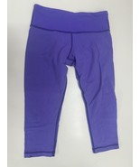 Lululemon Womens Capri Leggings Size 6 Purple Chevron Cropped - $18.48