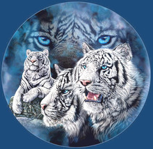 White Snow Tigers Cross Stitch Pattern***LOOK*** - £2.33 GBP