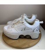 Agloat Skate Shoes Retractable Rollers White &quot;Trade Routes&quot; Mens Size 8.5 - €51,60 EUR