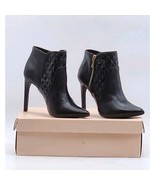 BCBGeneration Womens Chameleon Stiletto Bootie Black Leather Size 6.5 In... - $66.52 CAD