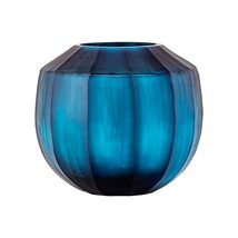 Vase Medium Blue Transitional Glass - $145.52