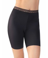 Vassarette 12385 Invisibly Smooth LACE Band Slip Short Sz 10 / 3X BLACK NWT - $10.51 CAD