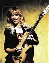Jennifer Batten Signature Washburn electric guitar 2008 pin-up photo print - $4.23