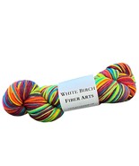 White Birch Fiber Arts The Full Monty Rainbow Yarn 274 Yards Merino Wool... - $23.04