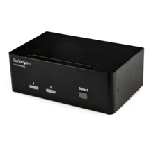 StarTech.com USB Hub 2 Port DisplayPort KVM Switch Dual Monitor 4K 60 Hz Black - £42.76 GBP