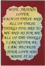 12 Love Note Any Occasion Greeting Cards 2036C Wife Friend Lover Marriag... - £14.22 GBP