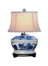Blue and White Canton Tureen Table Lamp 21&quot; - £337.46 GBP