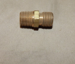 1/4&quot; NPSM Male Brass x 1/4&quot; NPTF Male For Hyd Hose Or Oxy Reg Compressio... - $3.49