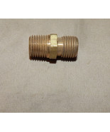 1/4&quot; NPSM Male Brass x 1/4&quot; NPTF Male For Hyd Hose Or Oxy Reg Compressio... - $3.49
