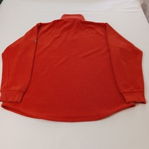 American Eagle Outfitters Mens M Orange Cotton Blend 1/4 Zip Pullover Sweatshirt image 2