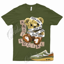 ANTI T Shirt to Match Air Max 1 By Japan Green White Orange Olive Army Design - £18.02 GBP+