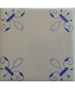 Blue and White Delft Style wall tile Tulip Design - £3.94 GBP