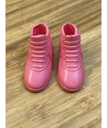 Vintage Barbie Pink High Top Sneakers Kicks Shoes Accessories KG JD  - £11.68 GBP
