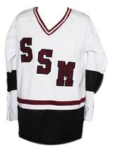 Any Name Number Shattuck-St Mary's Sabres Men Hockey Jersey White Any Size image 4