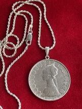 Beautiful Italian silver coin pendant necklace  - $139.00