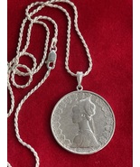 Beautiful Italian silver coin pendant necklace  - £110.78 GBP